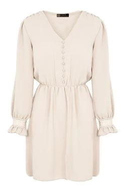 Romantic Lace Dress Beige 11 Romantic Lace Dress Beige -Kleding Promotie Winkel Romantic Lace Dress Beige 586x900 1