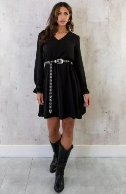 Romantic Lace Dress Black -Kleding Promotie Winkel Romantic Lace Dress Black 5 586x900 1