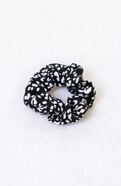 Scrunchie Leopard Black