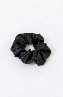Scrunchie Silk Black