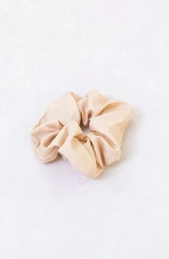 Scrunchie Silk Beige