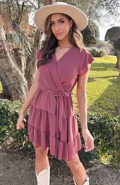 Sienna Jurk Dust Roze -Kleding Promotie Winkel Sienna Jurk Dust Roze 1 586x900 1