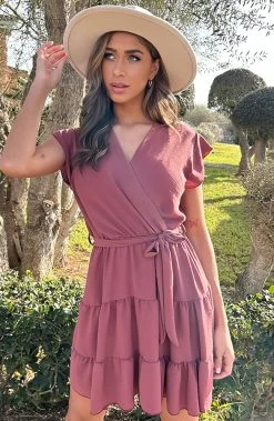 Sienna Jurk Dust Roze -Kleding Promotie Winkel Sienna Jurk Dust Roze 2 586x900 1