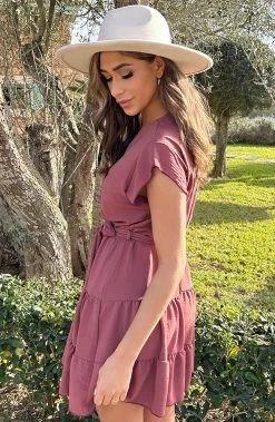 Sienna Jurk Dust Roze -Kleding Promotie Winkel Sienna Jurk Dust Roze 3 586x900 1