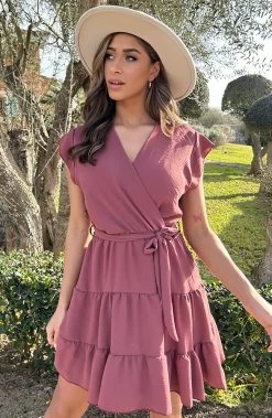 Sienna Jurk Dust Roze -Kleding Promotie Winkel Sienna Jurk Dust Roze 4 586x900 1