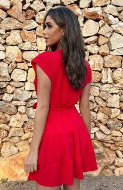 Sienna Jurk Rood 16 Sienna Jurk Rood -Kleding Promotie Winkel Sienna Jurk Rood 5 586x900 1