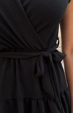 Sienna Jurk Zwart -Kleding Promotie Winkel Sienna Jurk Zwart close 586x900 1