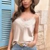 Silk Lace Spaghetti Top Beige -Kleding Promotie Winkel Silk Lace Spaghetti Top Beige 2 586x900 3
