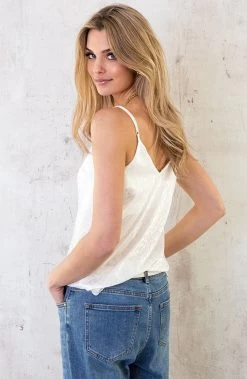 Silk Leopard Spaghetti Top Ecru -Kleding Promotie Winkel Silk Leopard Spaghetti Top Ecru 2 586x900 1