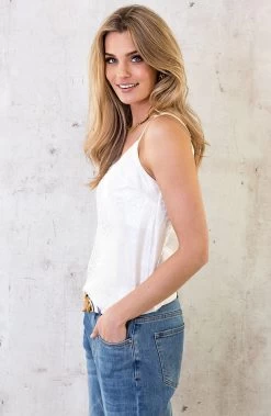 Silk Leopard Spaghetti Top Ecru -Kleding Promotie Winkel Silk Leopard Spaghetti Top Ecru 3 586x900 1