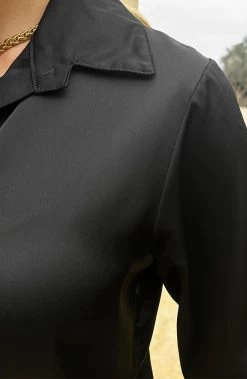 Silk Oversized Blouse Zwart 11 Silk Oversized Blouse Zwart -Kleding Promotie Winkel Silk Oversized Blouse Zwart 586x900 1