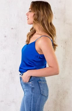 Silk Touch Spaghetti Top Kobalt 2.0 -Kleding Promotie Winkel Silk Touch Spaghetti Top Kobalt 2 4 586x900 1