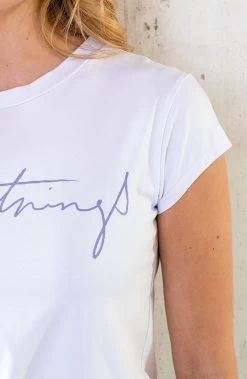 Simple Things Top Wit Lila -Kleding Promotie Winkel Simple Things Top Wit Lila 586x900 1