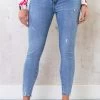 Skinny Jeans High Waist Damaged Light Blue -Kleding Promotie Winkel Skinny Jeans High Waist Damaged Light Blue 4 586x900 2