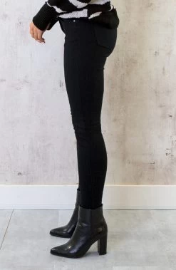 Skinny Jeans High Waist Zwart -Kleding Promotie Winkel Skinny Jeans High Waist Zwart 3 586x900 2