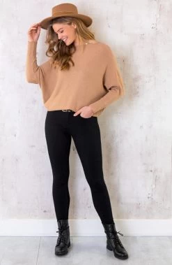 Skinny Jeans High Waist Zwart -Kleding Promotie Winkel Skinny Jeans High Waist Zwart 5 586x900 1