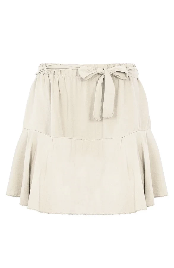 Skort Met Strik Light Beige 9 Skort Met Strik Light Beige - Afbeelding 7