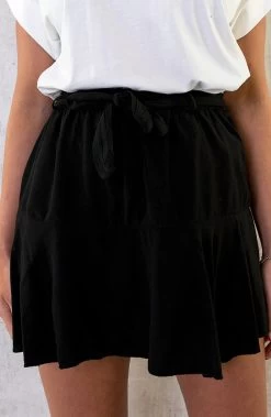 Skort Met Strik Zwart
