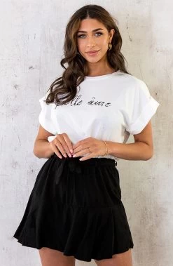 Skort Met Strik Zwart -Kleding Promotie Winkel Skort Met Strik Zwart 4 586x900 1