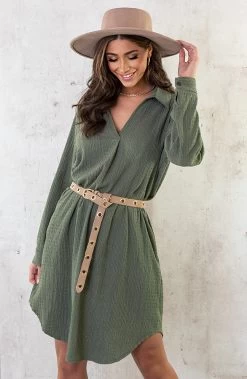 Smocked Blouse Dress Army 9 Smocked Blouse Dress Army -Kleding Promotie Winkel Smocked Blouse Dress Army 3 586x900 1