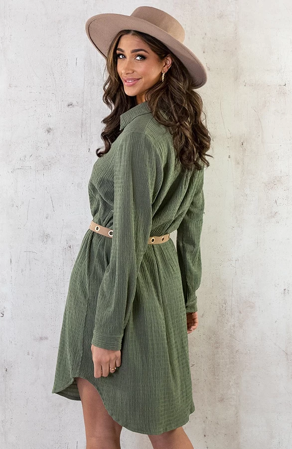 Smocked Blouse Dress Army 6 Smocked Blouse Dress Army - Afbeelding 4