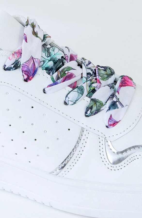 Sneaker Met Bloemen Veter Wit 5 Sneaker Met Bloemen Veter Wit - Afbeelding 3