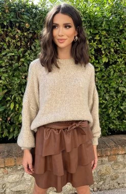 Soft Oversized Trui Beige -Kleding Promotie Winkel Soft Oversized Trui Beige 1 2 586x900 1