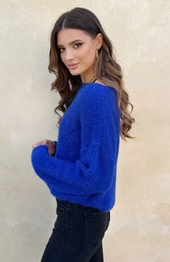 Soft Trui Geruit Kobalt -Kleding Promotie Winkel Soft Trui Geruit Kobalt 1 1 586x900 1