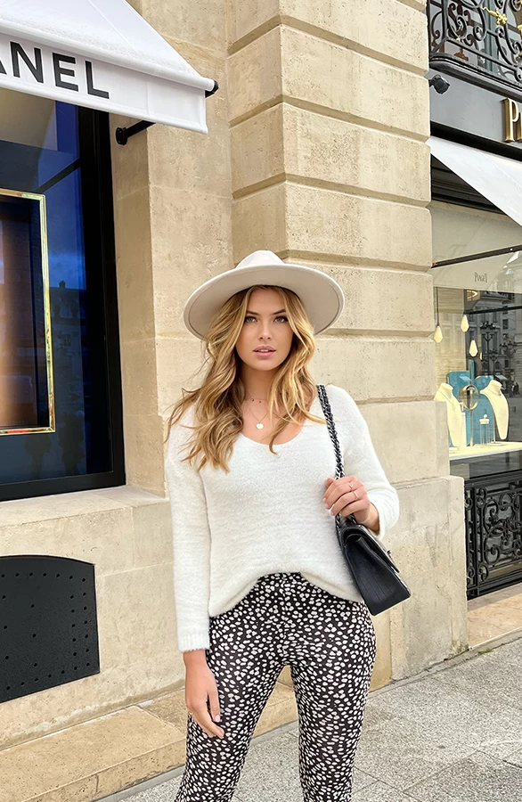 Flared Broek Panterprint Zwart 2.0 8 Flared Broek Panterprint Zwart 2.0 - Afbeelding 6