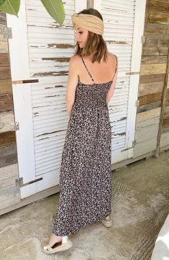 Spaghetti Maxi Jurk Bloemen -Kleding Promotie Winkel Spaghetti Maxi Jurk Bloemen 2 586x900 2