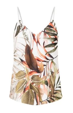 Spaghetti Top Botanisch Creme 2.0 -Kleding Promotie Winkel Spaghetti Top Botanisch Creme 2.0 586x900 1