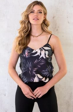 Spaghetti Top Botanisch Zwart 2.0