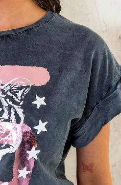 Stonewash T-shirt Tiger Dust Lila -Kleding Promotie Winkel Stonewash T shirt Tiger Dust Lila 586x900 1