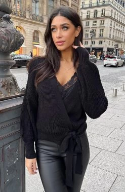 Strik Vest Gebreid Zwart