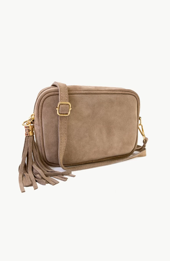 Suede Tas Met Rits Beige 3 Suede Tas Met Rits Beige