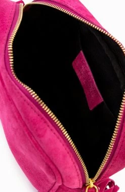 Suede Tas Met Rits Fuchsia -Kleding Promotie Winkel Suede Tasje Met Rits Fuchsia 3 1 586x900 1