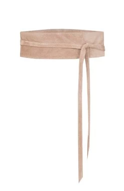 Suede Wikkelriem Beige -Kleding Promotie Winkel Suede Wikkelriem Beige 586x900 2