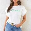 T-shirt Belle Ame Bright Green 2 T-shirt Belle Ame Bright Green -Kleding Promotie Winkel T shirt Belle Ame Bright Green 2 586x900 1