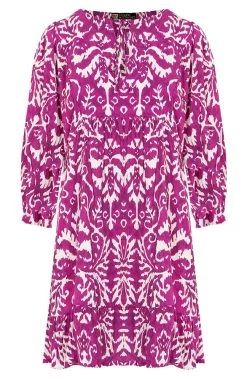 Tuniek Print Magenta -Kleding Promotie Winkel Tuniek Print Magenta 586x900 1