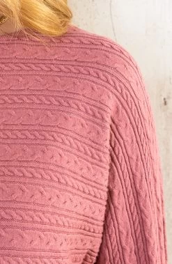 Twinset Kabelpatroon Roze -Kleding Promotie Winkel Twinset Kabelpatroon Roze 6 586x900 1