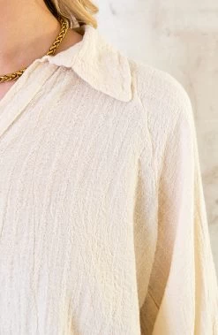 Co-ord Katoen Feminine Beige -Kleding Promotie Winkel Uni Cotton Co ord Beige 7 586x900 1