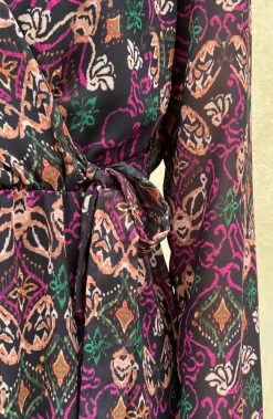 V-hals Strik Jurk Print Multi 21 V-hals Strik Jurk Print Multi -Kleding Promotie Winkel V hals Strik Jurk Print Multi close 586x900 1