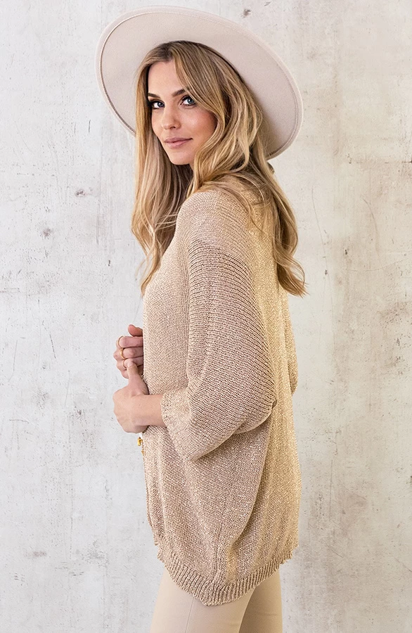 Vest Lurex Goud 6 Vest Lurex Goud - Afbeelding 4