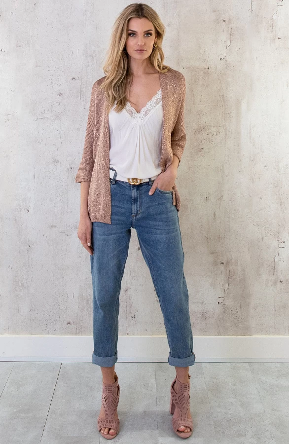 Vest Lurex Rose Goud 10 Vest Lurex Rose Goud - Afbeelding 8