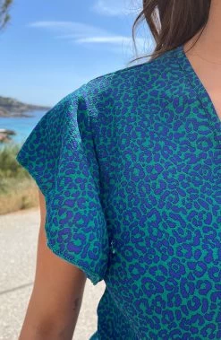 Wikkel Jurk Leopard Kobalt -Kleding Promotie Winkel Wikkel Jurk Leopard Kobalt 1 586x900 1