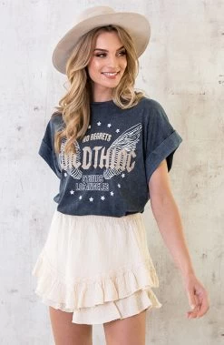 Stonewash T-shirt Wild Thing Beige 13 Stonewash T-shirt Wild Thing Beige -Kleding Promotie Winkel Wildthing Stonewash Top Beige 4 586x900 1