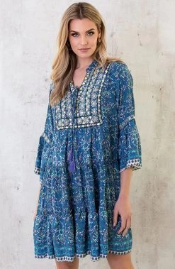 Zijden Jurk Gouden Details Paisley -Kleding Promotie Winkel Zijde Jurk Gouden Details Paisley 6 586x900 1