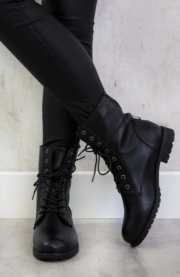 Biker Buckle Zip Boots 5 Biker Buckle Zip Boots - Afbeelding 3