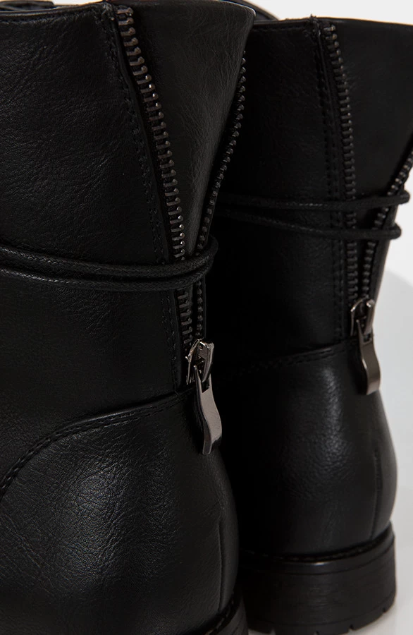 Biker Buckle Zip Boots 10 Biker Buckle Zip Boots - Afbeelding 8