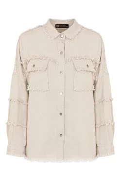 Ibiza Tassel Jacket Oversized Beige -Kleding Promotie Winkel ibiza tassel jacket oversized beige 586x900 1